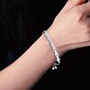 Thumbnail Image 2 of Diamond Bamboo Bolo Bracelet 1/5 ct tw Sterling Silver