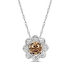 Thumbnail Image 0 of Le Vian Diamond Flower Necklace 1/2 ct tw 14K Vanilla Gold 18"