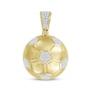 Thumbnail Image 0 of Diamond Soccer Ball Charm 1/6 ct tw 10K Yellow Gold