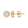 Thumbnail Image 0 of Round-Cut Diamond Bezel-Look Solitaire Stud Earrings 1/8 ct tw 10K Yellow Gold (J/I3)