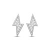 Thumbnail Image 1 of Diamond Lightning Bolt Stud Earrings 1/4 ct tw 10K White Gold