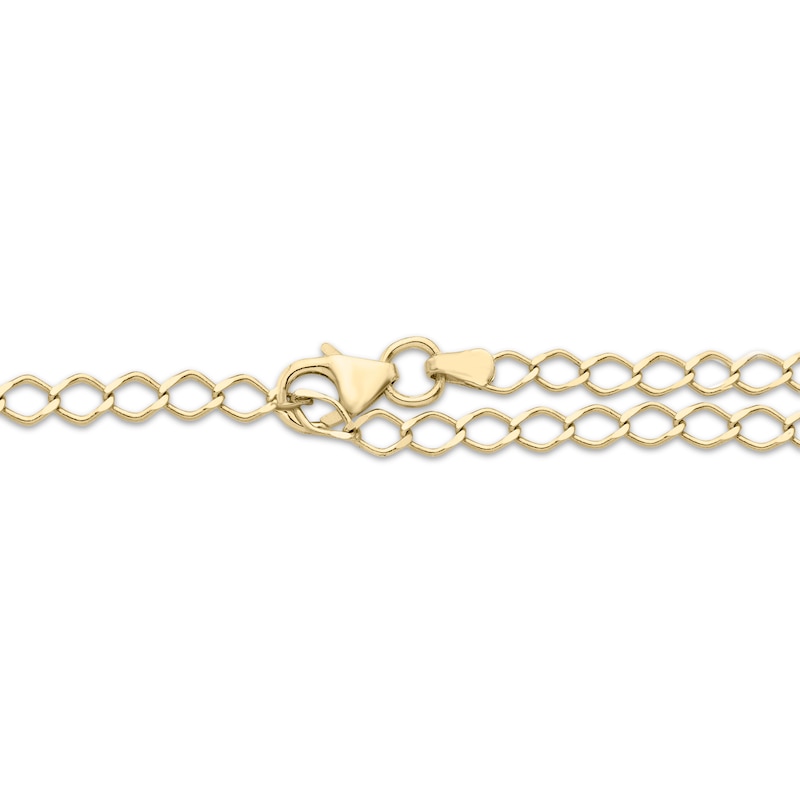 Main Image 3 of Diamond Adjustable Double S-Link Bracelet 1/2 ct tw 10K Yellow Gold
