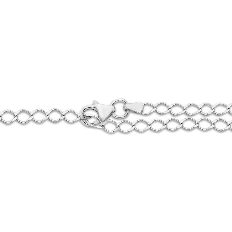 Main Image 3 of Diamond Adjustable Double S-Link Bracelet 1/2 ct tw 10K White Gold