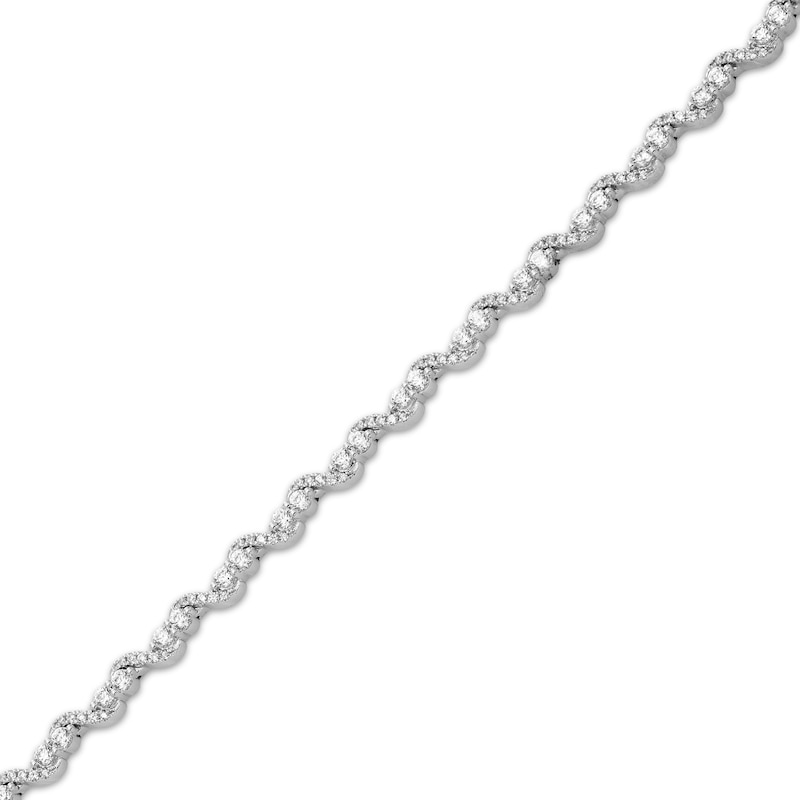 Main Image 2 of Diamond S-Link Bracelet 2 ct tw 10K White Gold 7"