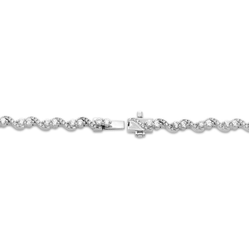 Main Image 3 of Diamond S-Link Bracelet 2 ct tw 10K White Gold 7"