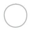 Thumbnail Image 1 of Men's Multi-Diamond Cushion-Shaped Link Necklace 4 ct tw 10K White Gold 22"