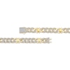 Thumbnail Image 2 of Men's Diamond Curb Chain & Spool Link Bracelet 2-1/2 ct tw 10K Yellow Gold 8.5"