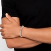 Thumbnail Image 3 of Men's Diamond Curb Chain & Spool Link Bracelet 2-1/2 ct tw 10K Yellow Gold 8.5"