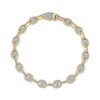 Thumbnail Image 1 of Men's Diamond Mariner Chain Bracelet 1-1/2 ct tw 10K Yellow Gold 8.5"