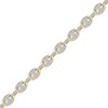 Thumbnail Image 2 of Men's Diamond Mariner Chain Bracelet 1-1/2 ct tw 10K Yellow Gold 8.5"
