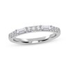 Thumbnail Image 1 of Adore Baguette & Round-Cut Diamond Alternating Anniversary Ring 1/4 ct tw 14K White Gold