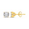 Thumbnail Image 3 of Diamond Solitaire Stud Earrings 1/2 ct tw 10K Yellow Gold (I/I3)