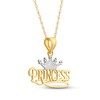 Thumbnail Image 2 of "Princess" Crown Necklace 14K Two-Tone Gold 18"