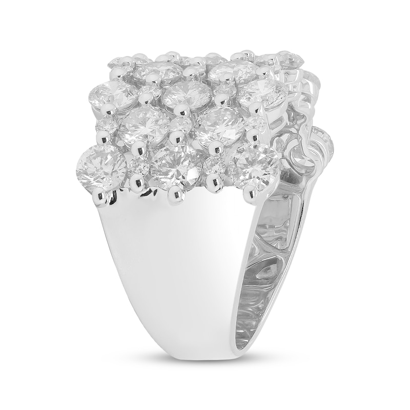 Main Image 2 of Diamond Multi-Row Fashion Ring 5-1/5 ct tw 14K White Gold