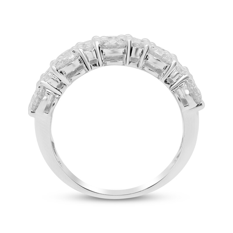 Main Image 3 of Diamond Multi-Row Fashion Ring 5-1/5 ct tw 14K White Gold