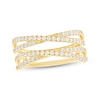Thumbnail Image 1 of Diamond Multi-Row Crossover Fashion Ring 1/2 ct tw 10K Yellow Gold