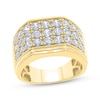 Thumbnail Image 1 of KAY Lab-Grown Diamonds Men's Three-Row Ring 3 ct tw 10K Yellow Gold