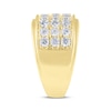 Thumbnail Image 2 of KAY Lab-Grown Diamonds Men's Three-Row Ring 3 ct tw 10K Yellow Gold