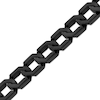 Thumbnail Image 2 of Men's Hexagon Link Necklace Matte Black Ion-Plated Solid Stainless Steel 20.25"