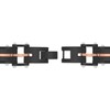 Thumbnail Image 3 of Men's Railroad Link Chain Bracelet Black & Rose Ion-Plated Stainless Steel 8.5"