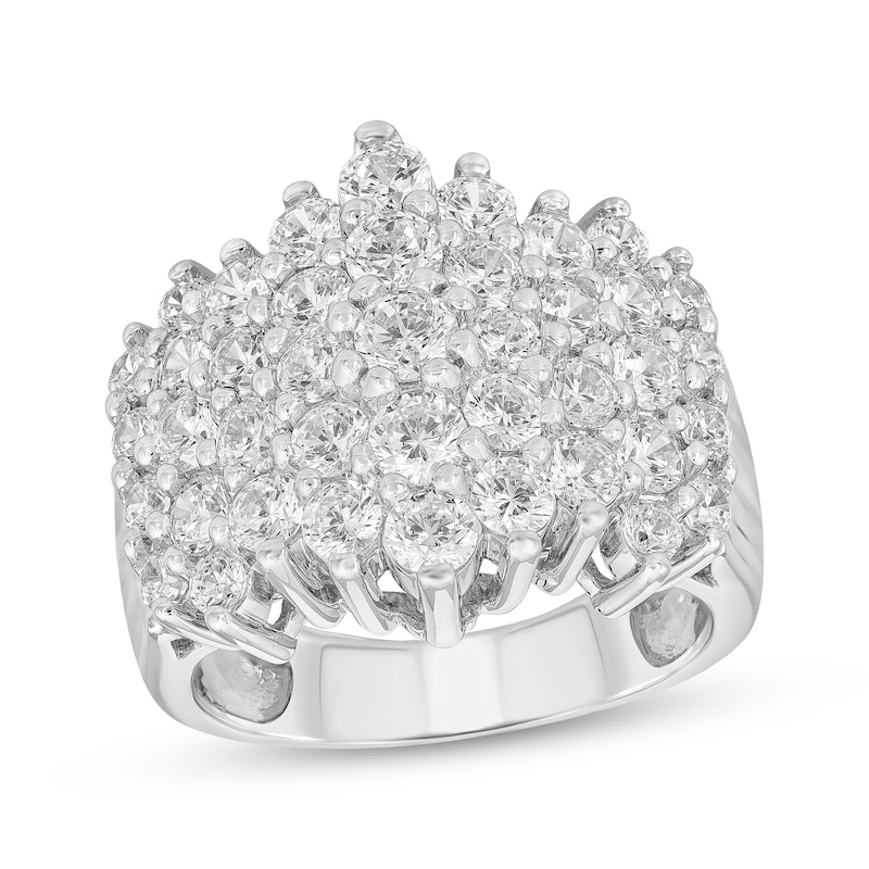 Main Image 1 of Adore Diamond Multi-Row Anniversary Ring 2-7/8 ct tw 14K White Gold