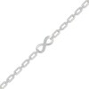 Thumbnail Image 2 of Diamond Infinity Symbol Chain Link Bracelet 1/4 ct tw Sterling Silver 7"