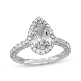Neil Lane Artistry Heritage Pear-Shaped Lab-Grown Diamond Engagement Ring 2-3/4 ct tw Platinum