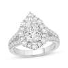 Thumbnail Image 1 of Adore Lab-Grown Diamonds Pear-Shaped Halo Engagement Ring 3 ct tw 14K White Gold