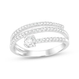 KAY Lab-Grown Diamonds Spiral Ring 1/2 ct tw 10K White Gold
