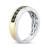 Thumbnail Image 2 of Adore Men's Black Diamond Wedding Band 1 ct tw 10K Two-Tone Gold