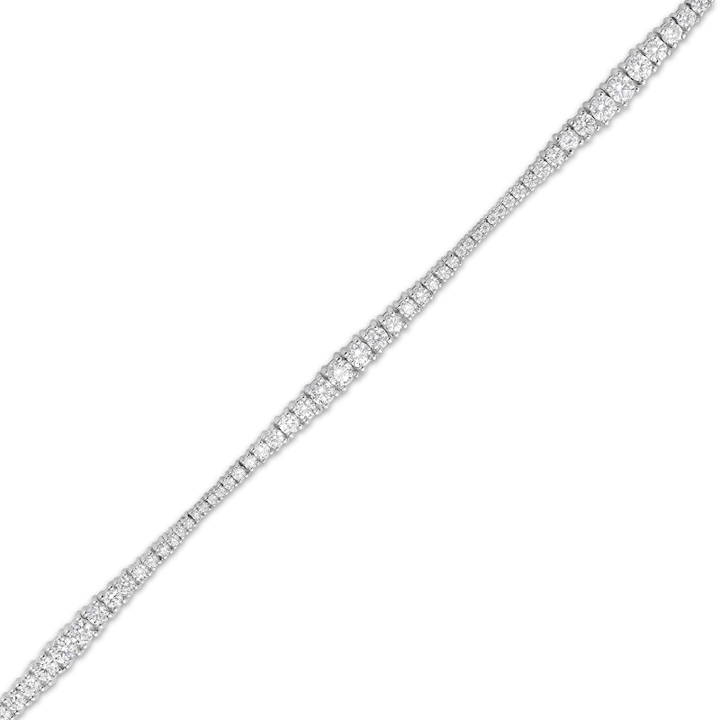 Main Image 2 of Diamond Graduated Tennis Bracelet 5 ct tw 14K White Gold 7"