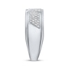 Thumbnail Image 2 of Men's Diamond Diagonal Ring 3/8 ct tw 10K White Gold