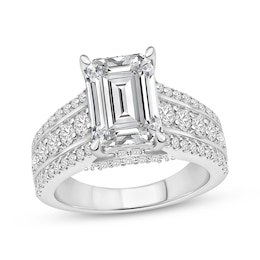 Adore Lab-Grown Diamonds Emerald-Cut Engagement Ring 5 ct tw 14K White Gold