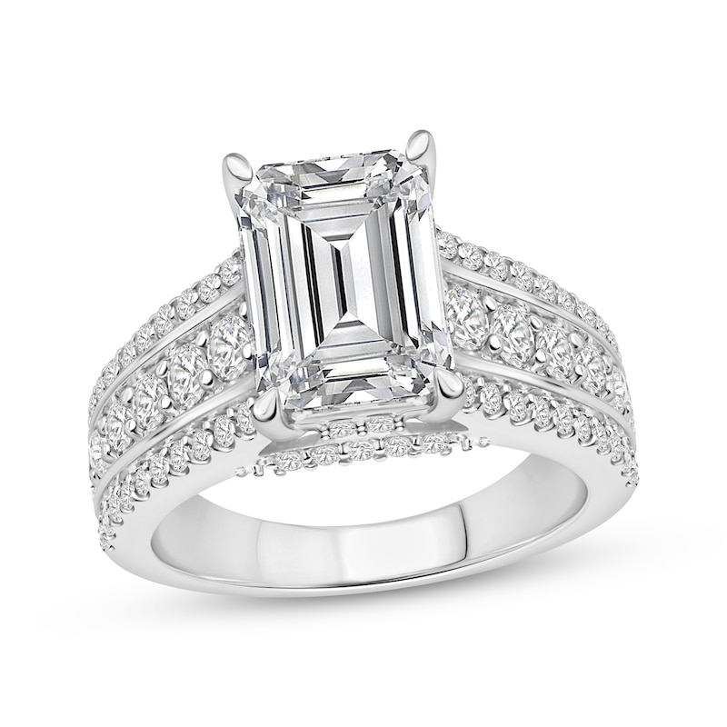 Main Image 1 of Adore Lab-Grown Diamonds Emerald-Cut Engagement Ring 5 ct tw 14K White Gold