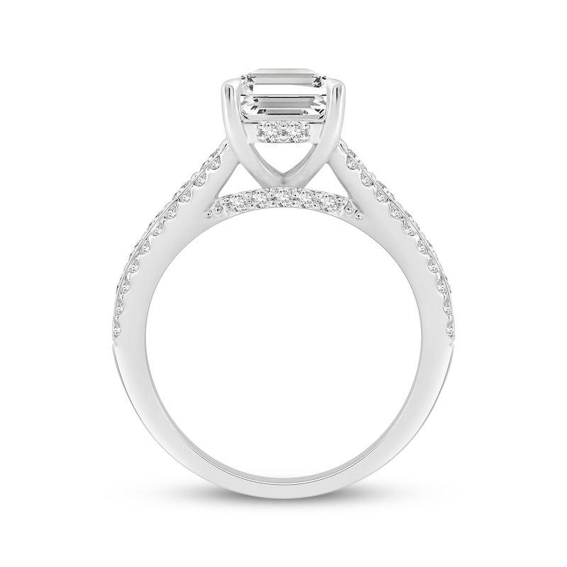 Main Image 3 of Adore Lab-Grown Diamonds Emerald-Cut Engagement Ring 5 ct tw 14K White Gold