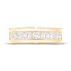 Thumbnail Image 3 of Adore Men's Diamond Seven-Stone Wedding Band 1 ct tw 10K Yellow Gold