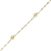 Thumbnail Image 2 of Bead Station Mirror Chain Necklace Hollow 10K Yellow Gold 18"