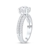 Thumbnail Image 2 of Lab-Grown Diamonds Round-Cut Hidden Halo Engagement Ring 2-1/2 ct tw 14K White Gold