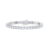 Thumbnail Image 1 of KAY Lab-Grown Diamonds Swirl Link Bracelet 4 ct tw 10K White Gold 7"