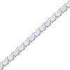 Thumbnail Image 2 of KAY Lab-Grown Diamonds Swirl Link Bracelet 4 ct tw 10K White Gold 7"