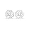 Thumbnail Image 3 of KAY Lab-Grown Diamonds Cushion Halo Necklace & Stud Earrings Gift Set 5/8 ct tw Sterling Silver