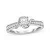 Thumbnail Image 1 of Adore Princess-Cut Diamond Engagement Ring 1/2 ct tw 14K White Gold