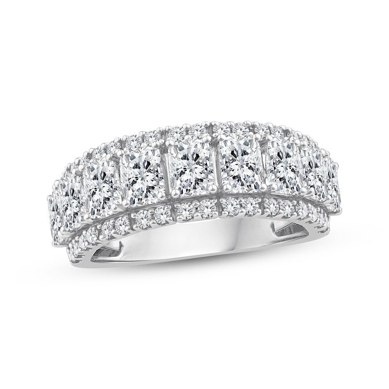 Main Image 1 of Adore Lab-Grown Diamonds Radiant-Cut Anniversary Ring 3 ct tw 14K White Gold