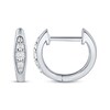 Thumbnail Image 3 of KAY Lab-Grown Diamonds Pavé Tapered Huggie Hoop Earrings 1/6 ct tw Sterling Silver