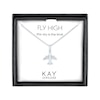 Thumbnail Image 1 of Diamond Accent Airplane Necklace Sterling Silver 18"