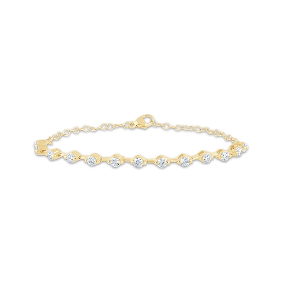 KAY Lab-Grown Diamonds Bracelet 1-1/2 ct tw 10K Yellow Gold 7.5"