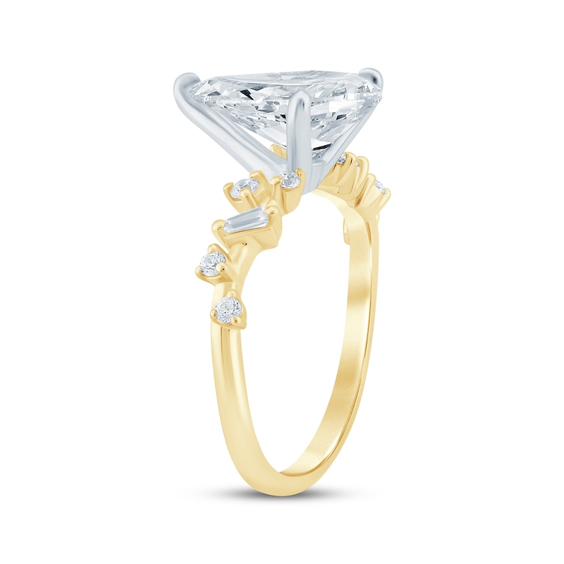 Main Image 2 of Adore Lab-Grown Diamonds Pear-Shaped Engagement Ring 3-1/5 ct tw 14K Yellow Gold