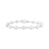 Thumbnail Image 1 of Milestones Lab-Grown Diamond Station Bracelet 8 ct tw 10K White Gold 7.25"