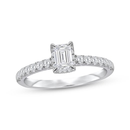 Adore Certified Emerald-Cut Diamond Engagement Ring 1 ct tw Platinum