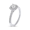 Thumbnail Image 2 of THE LEO Diamond Round-Cut Cushion Halo Engagement Ring 7/8 ct tw 14K White Gold